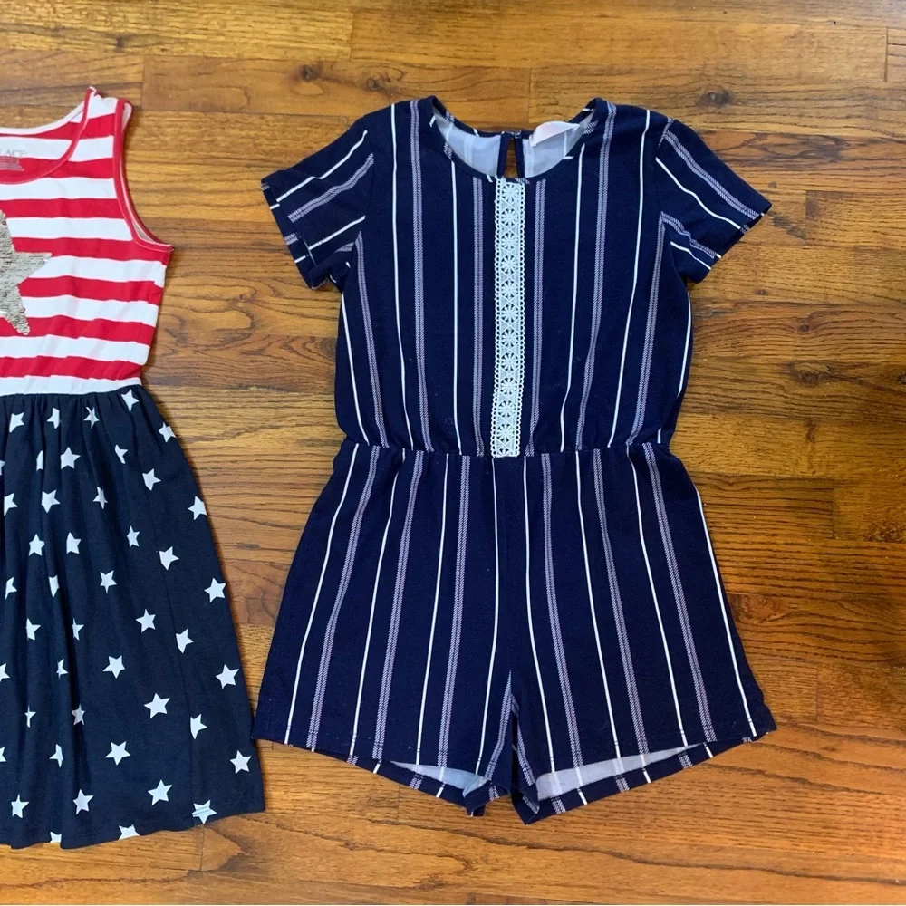 Girls Casual Romper & Dress Bundle
Place Red White & Blue Dress
Blue Romper - Picture 6 of 16